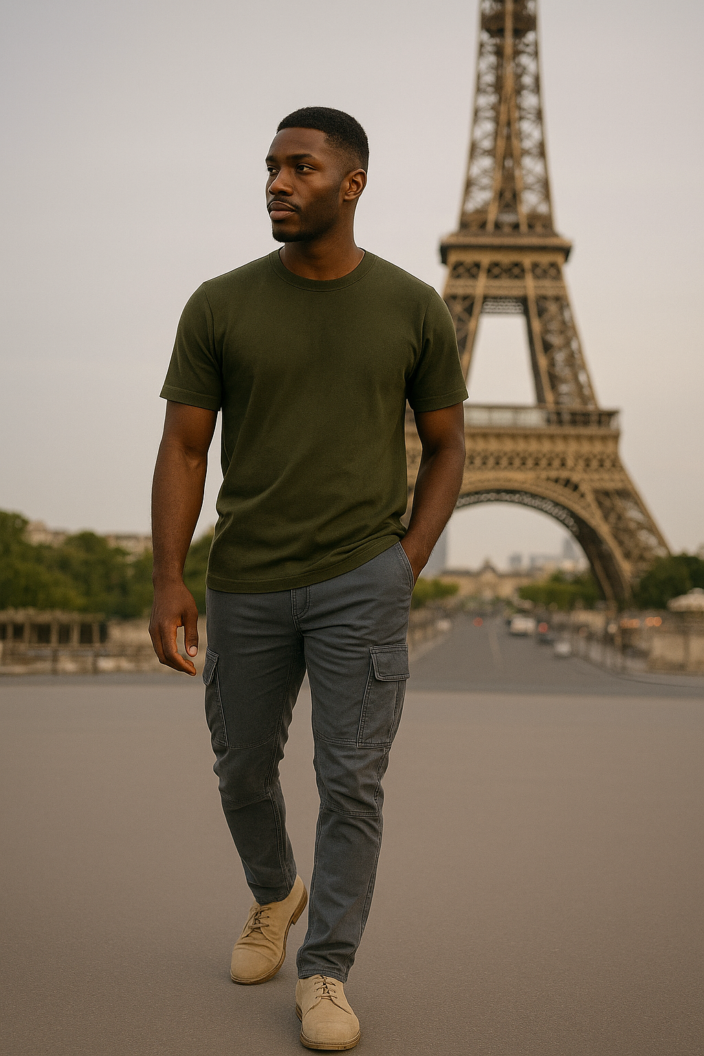 Essentielle – Pantalons Cargo en Denim Souple