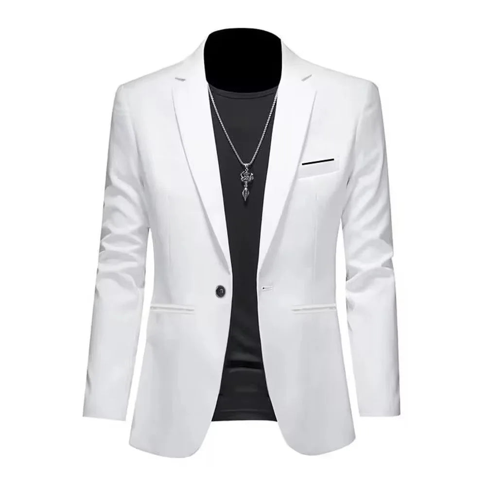 Élégance Instantanée – Veste Blazer Slim Fit Sans Repassage pour Hommes Raffinés