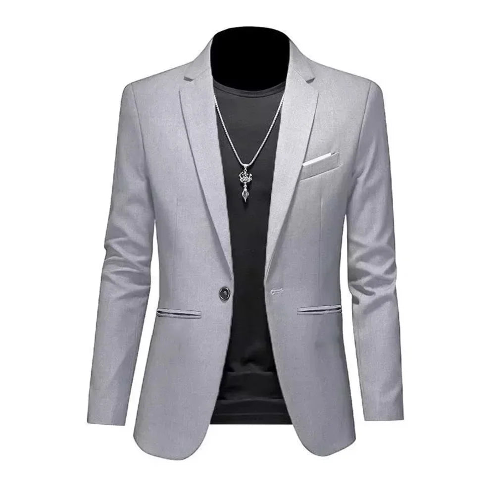 Élégance Instantanée – Veste Blazer Slim Fit Sans Repassage pour Hommes Raffinés