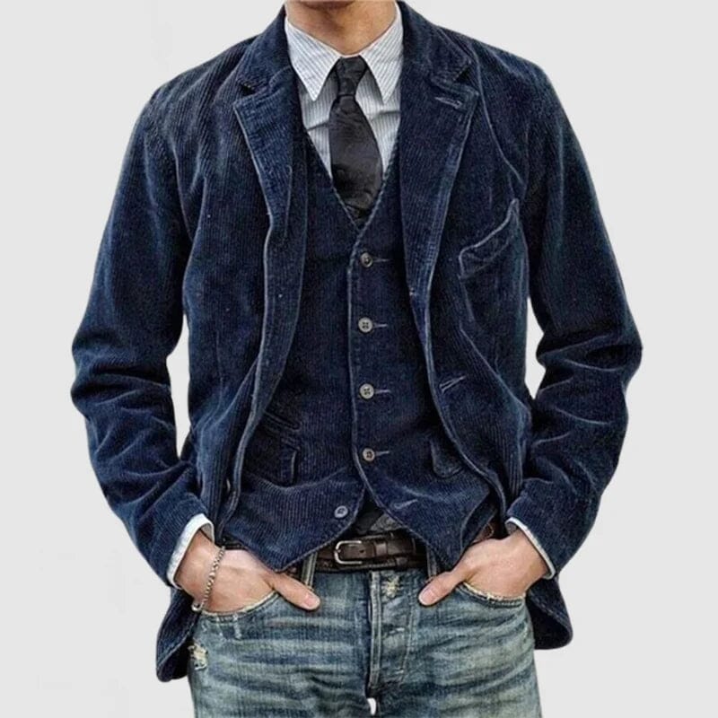 Adam | Blazer et cardigan vintage Jacket Essentielle Bleu S