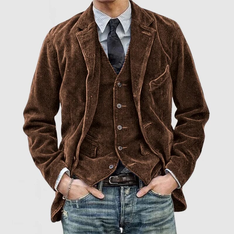 Adam | Blazer et cardigan vintage Jacket Essentielle Marron S
