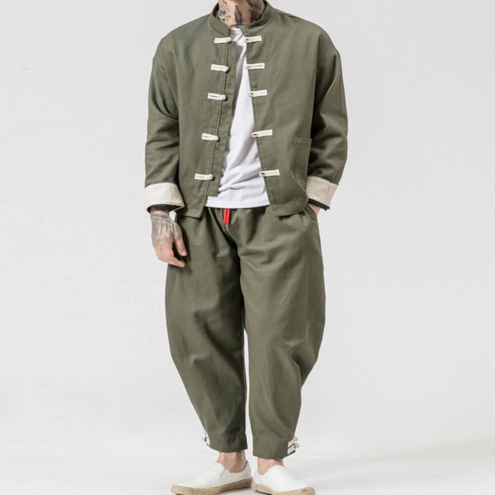 Aiko - Veste de mi-saison Essentielle Vert S Avec pantalon