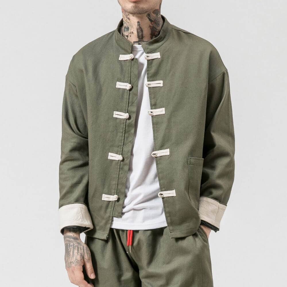 Aiko - Veste de mi-saison Essentielle Vert S Sans pantalon