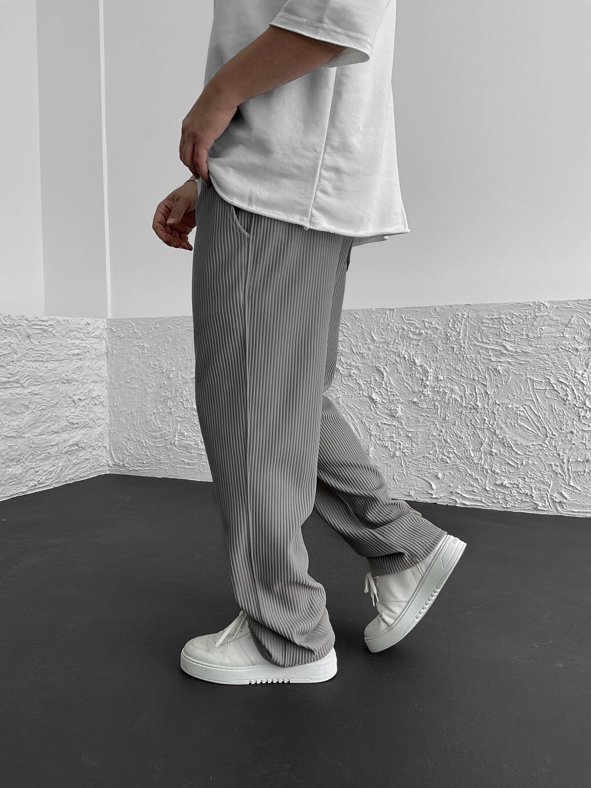 François - Pantalons en Spandex Côtelé Confort Essentielle