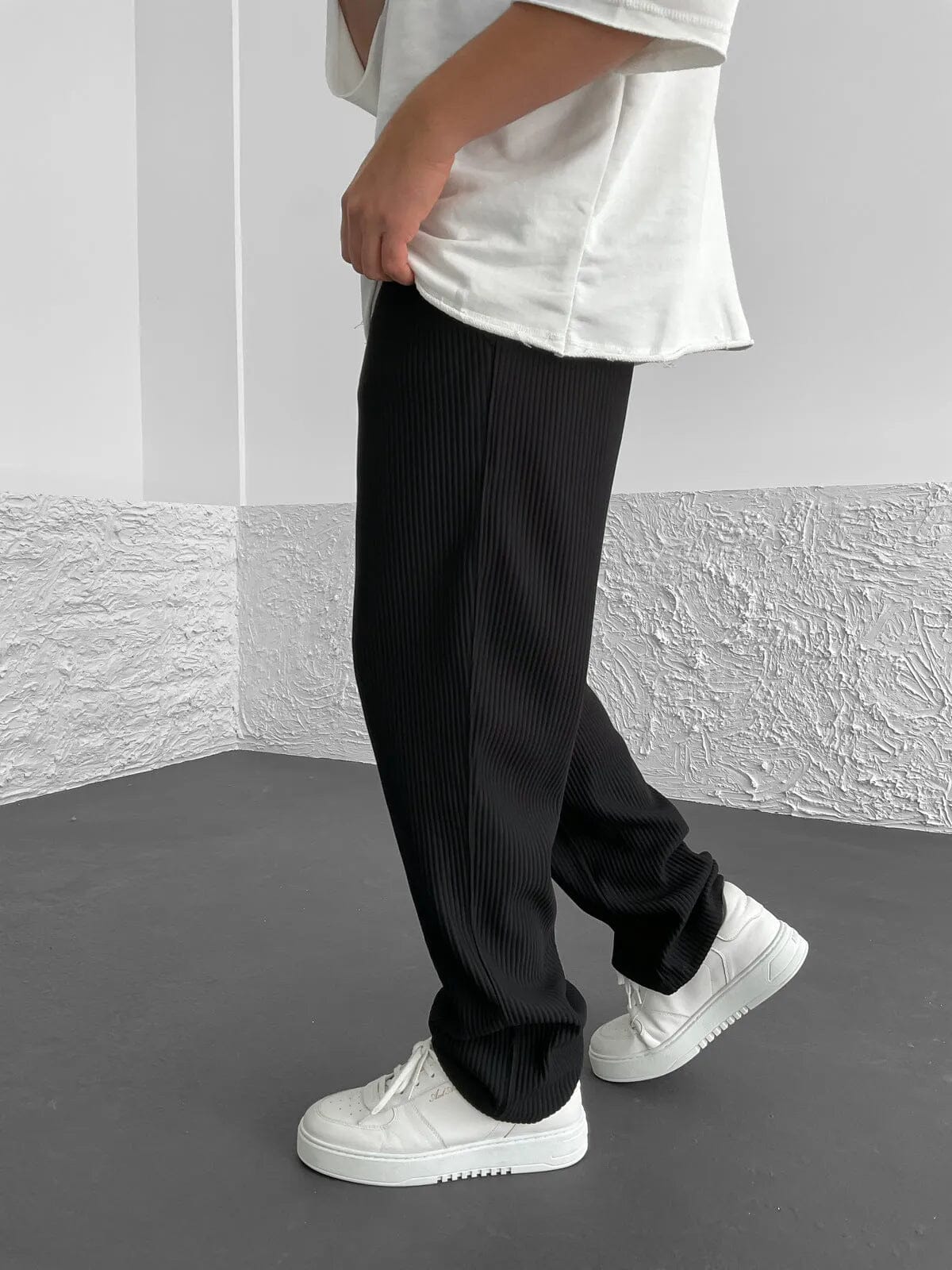 François - Pantalons en Spandex Côtelé Confort Essentielle