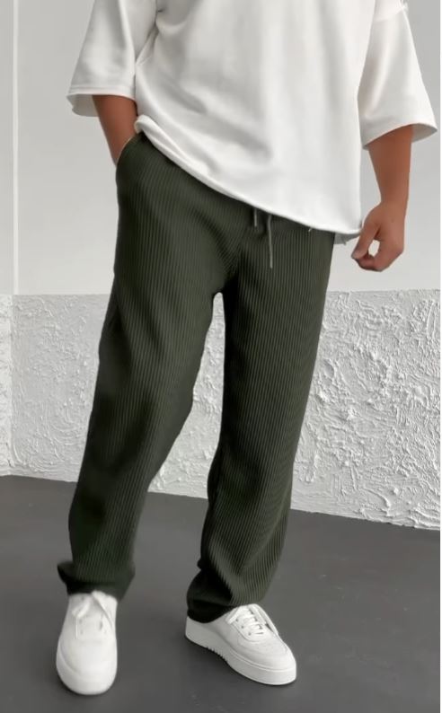 François - Pantalons en Spandex Côtelé Confort Essentielle
