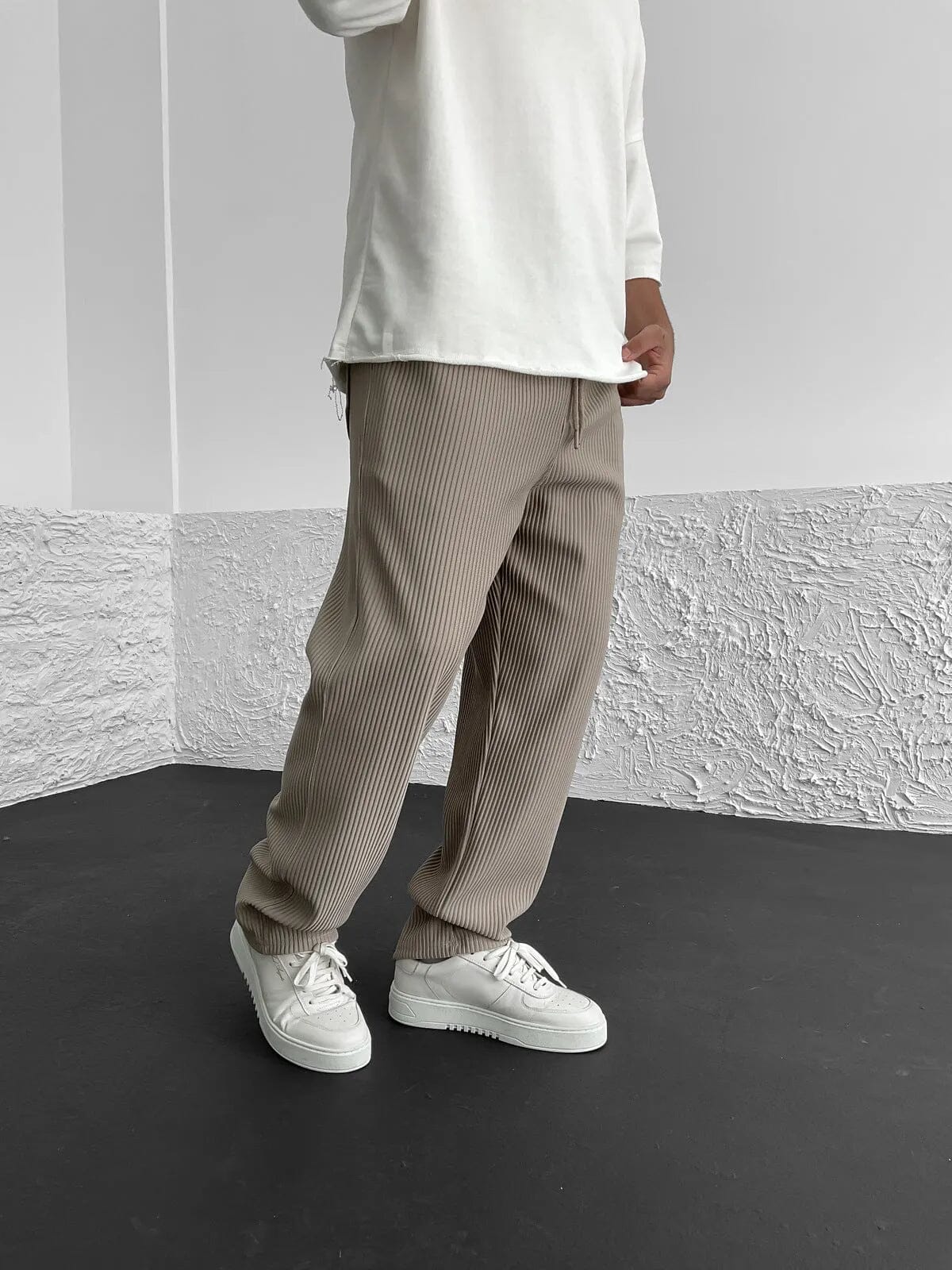François - Pantalons en Spandex Côtelé Confort Essentielle