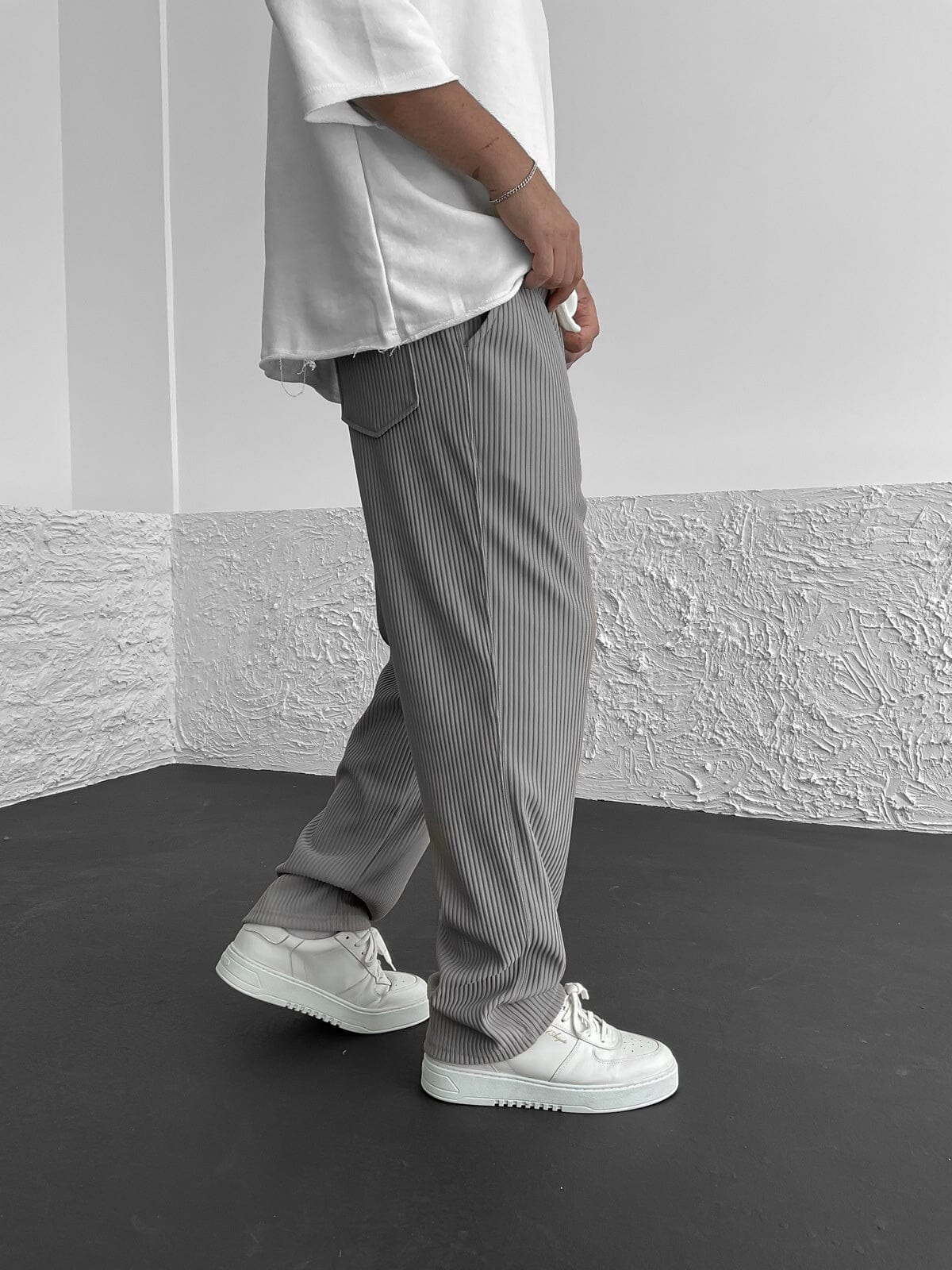 François - Pantalons en Spandex Côtelé Confort Essentielle