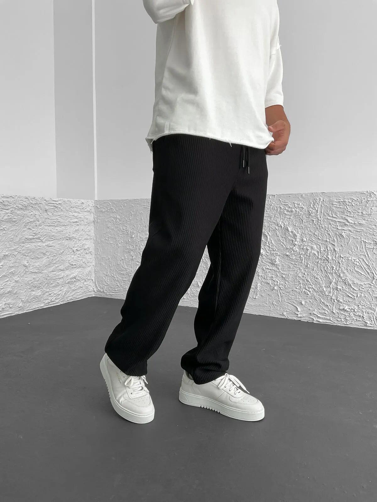 François - Pantalons en Spandex Côtelé Confort Essentielle