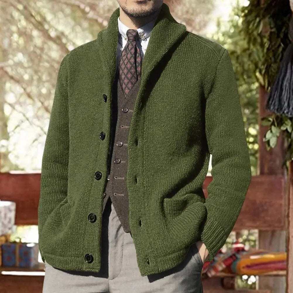 John | Cardigan chic Essentielle Vert S