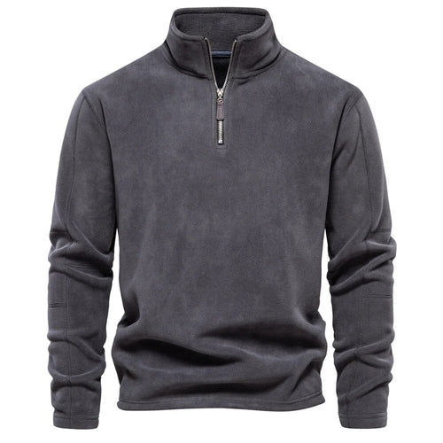Walex - Pull demi-zip chaud Essentielle Gris S