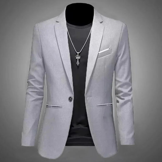 Élégance Instantanée – Veste Blazer Slim Fit Sans Repassage pour Hommes Raffinés