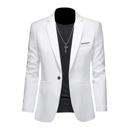 Élégance Instantanée – Veste Blazer Slim Fit Sans Repassage pour Hommes Raffinés