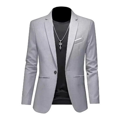 Élégance Instantanée – Veste Blazer Slim Fit Sans Repassage pour Hommes Raffinés