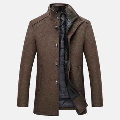 Aldrin - Trench-coat épais et chaud Men fashion Essentielle Marron XS 
